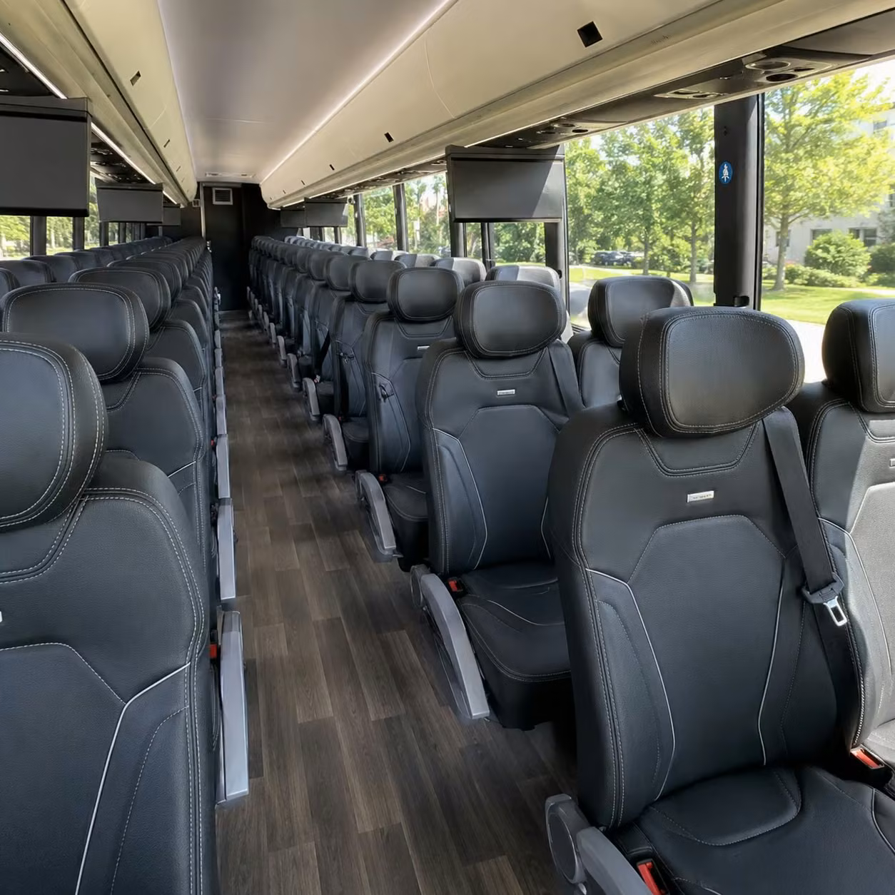 cross central texas for major stadium concerts with a full size charter bus